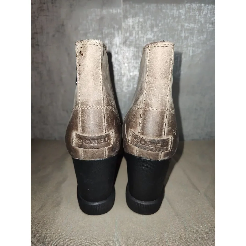 Sorel Joan Uptown Zip Ankle Boots Sz 9